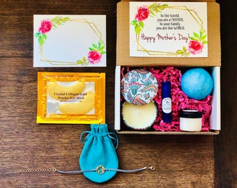 Mother’s Day Spa Gift Box. Happy Mother’s Day Relaxation Kit. Self Care Package for Mom. Gift for Mom