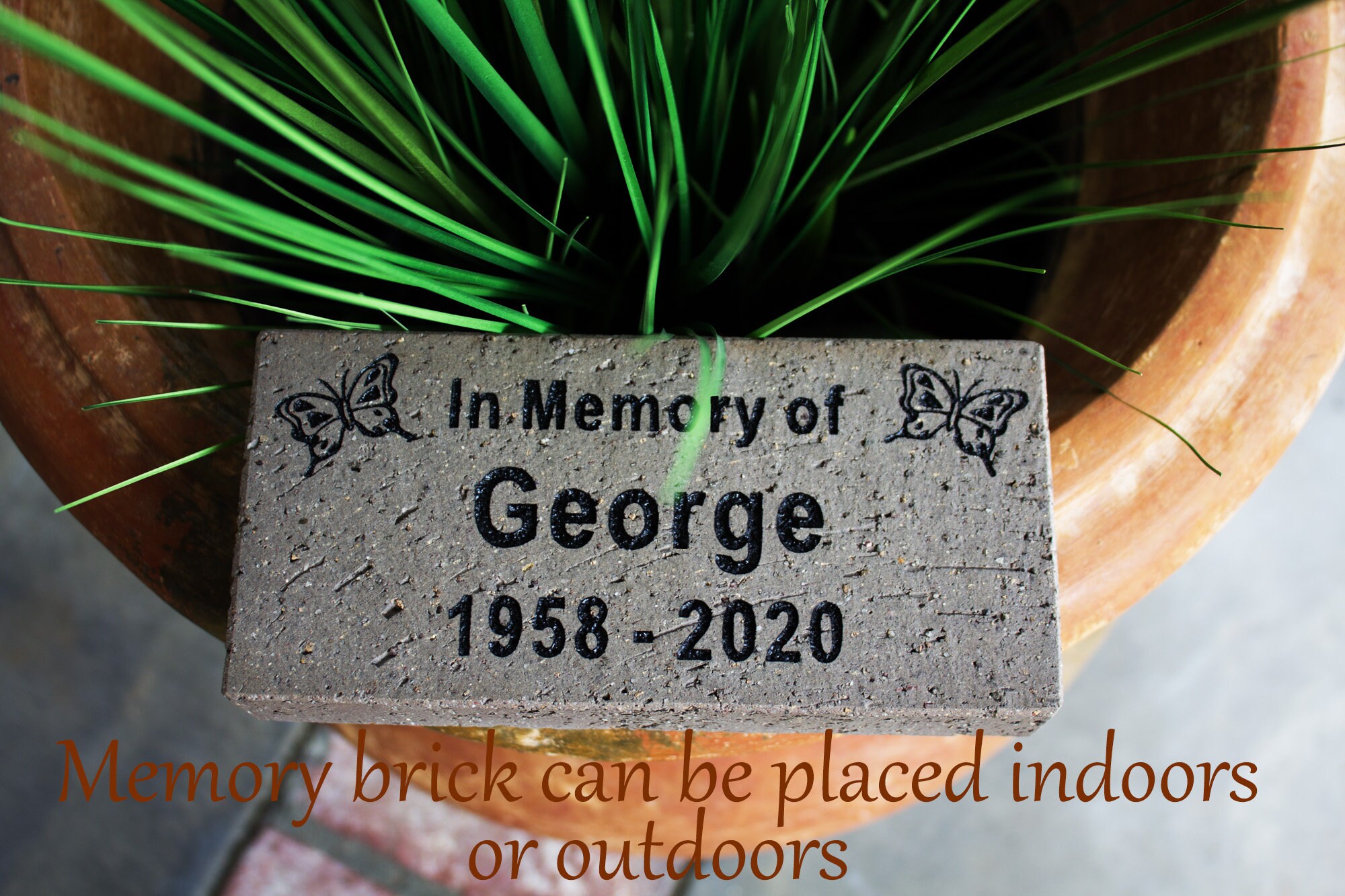 MEMORY BRICK Memorial Special brick Use indoors and out Etsy.de