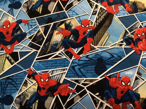 Spider-man Fabric by the 1/2 Yard 