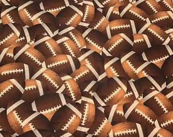 Football Fabric by the 1/2 Yard