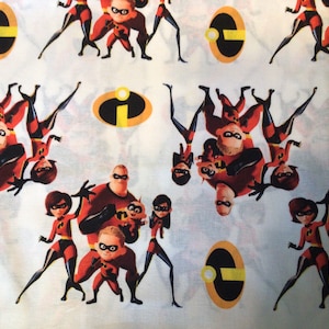 Incredibles Fabric by the 1/2 Yard