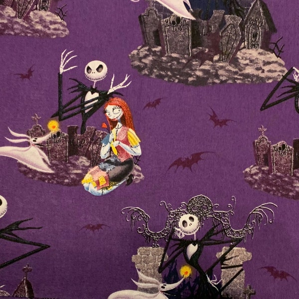 Nightmare Before Christmas Fabric by the 1/2 Yard