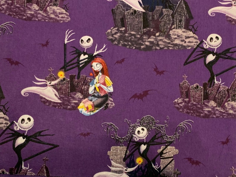 Nightmare Before Christmas Fabric by the 1/2 Yard - Etsy