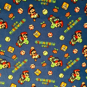 Tissu Fat Quarter Super Mario World