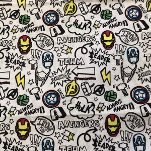 Avengers Team Fat Quarter Fabric