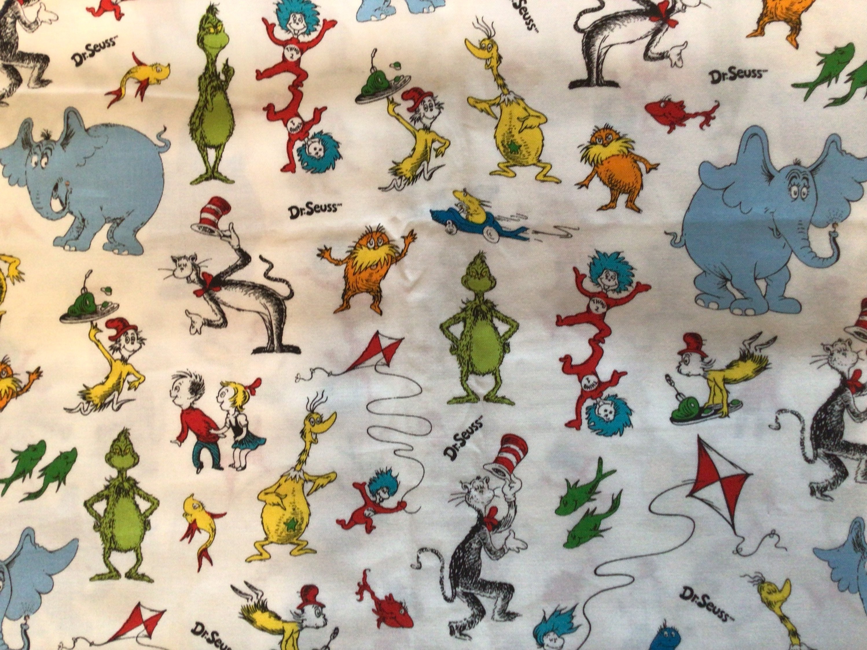 Dr. Seuss Fabric by the 1/2 Yard - Etsy