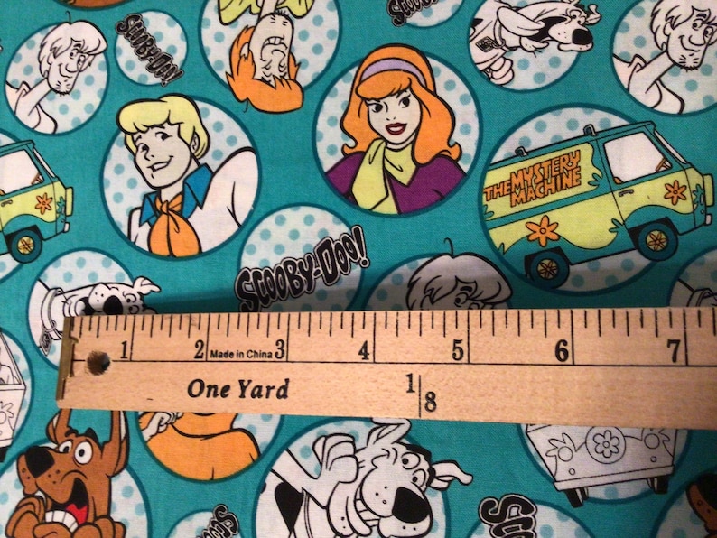 Scooby Doo Fabric By The 1 2 Yard Etsy