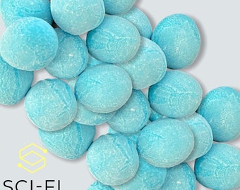 Sci-Fi Foods UK Blue Raspberry Bonbons Experience Explosive Flavour