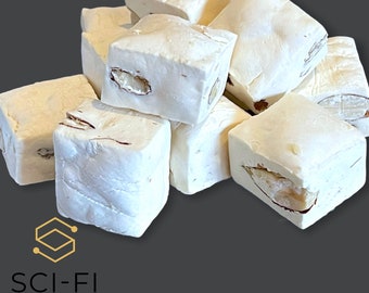 Sci-Fi Foods UK Freeze Dried Traditional Almond Nougat Crunchy Bites Suitable for Vegetarians