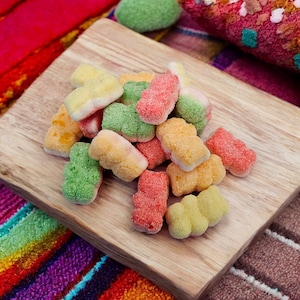 Freeze Dried Classic Gummy Bears with Super Sour Flavour Coating New Viral TikTok Candy Trend