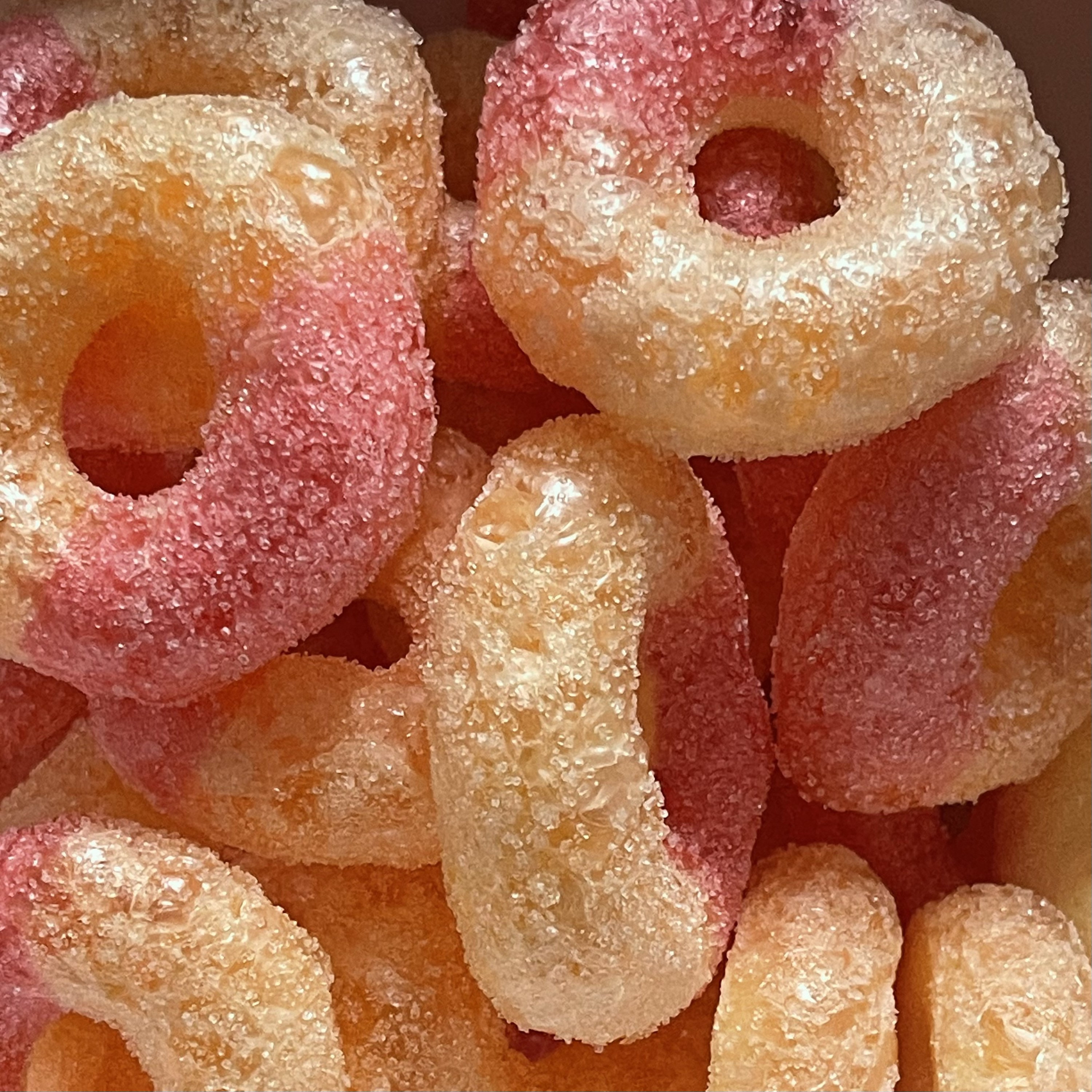 Freeze Dried Peach Rings Sweet Sour Crunchy Treat Gift Bag Etsy