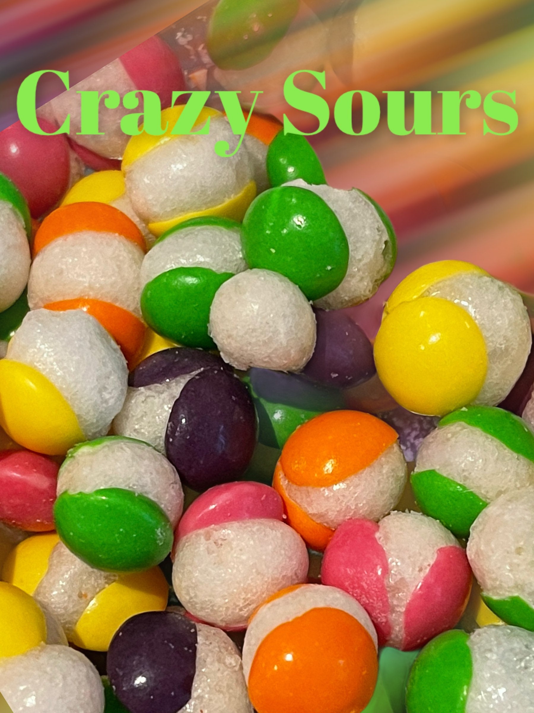 Freeze Dried Skittles Crazy Sours Popped Skittle Candy Sweets Etsy