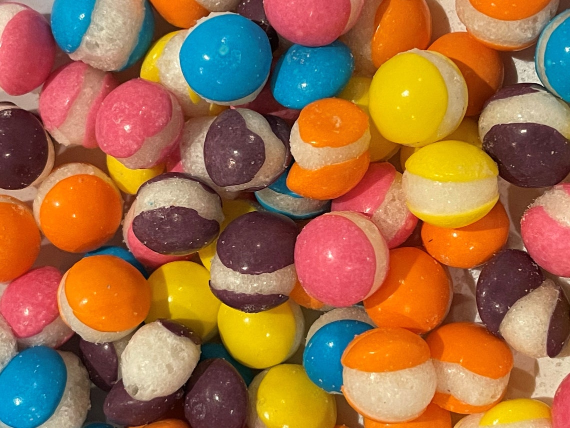 Freeze Dried Skittles Tropical Flavour Crunchy Candy Sweets UK Etsy