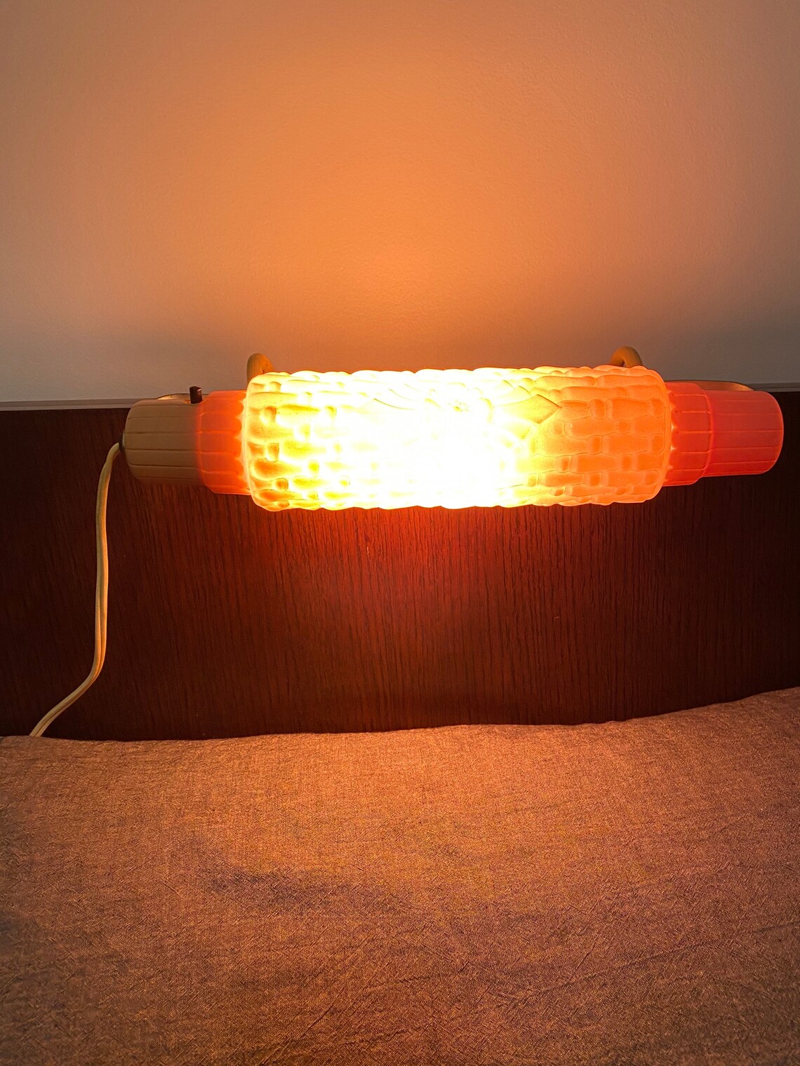 Vintage Headboard Lamp Bed Lamp Reading Lamp Pink MCM Etsy UK