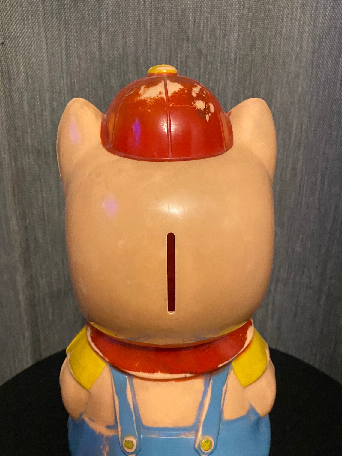 Vintage Porky Pig Piggy Bank, Vintage Toy, Coin Bank, Plastic Piggy