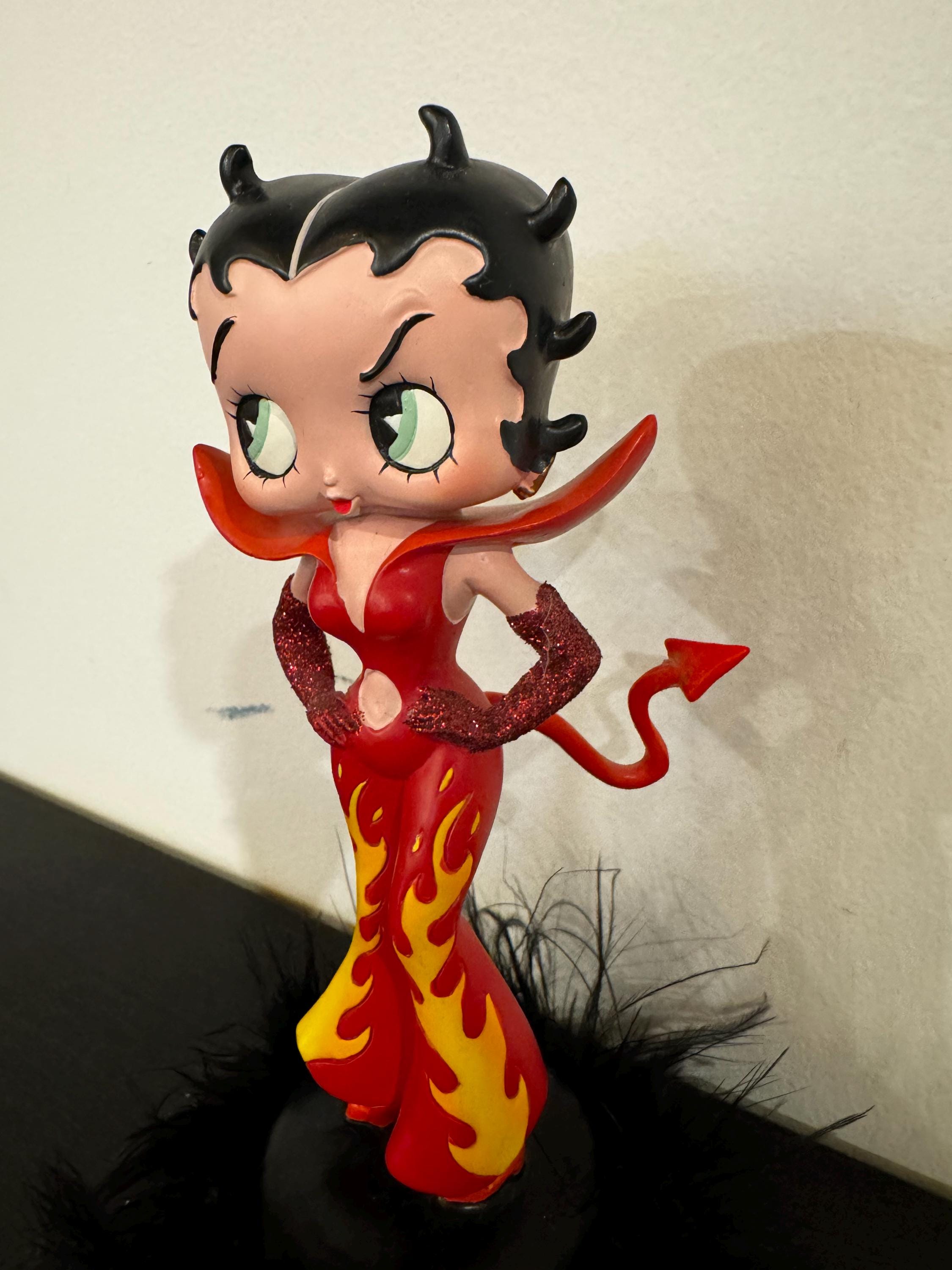 ANGEL & LIL' DEVIL Betty Boop Wacky Wobbler Bobble Head Set