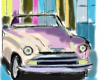 Illustration de voiture de Cuba