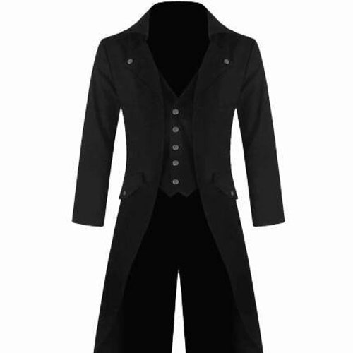 Mens Gothic Steampunk Victorian Tailcoat Jacket Black Gothic - Etsy