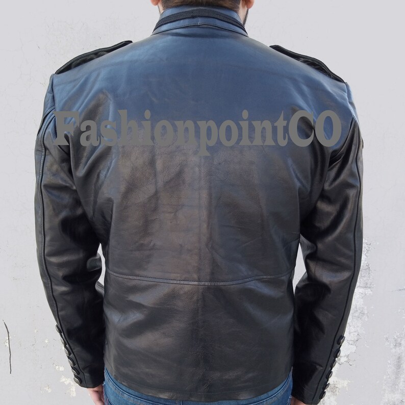 Mens Leather Hussar Jacket Steampunk Military Uniforms Etsy