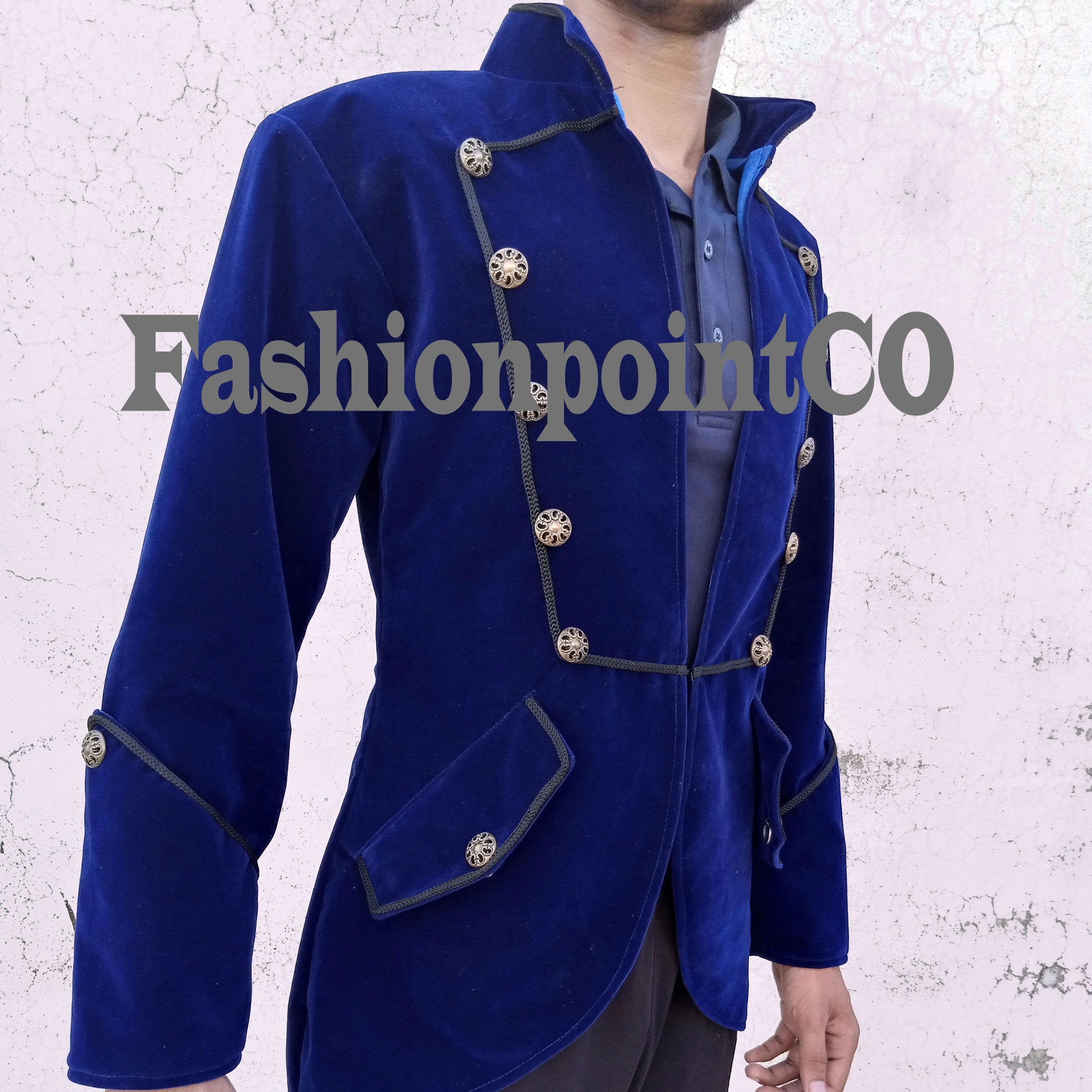 Steampunk Tailcoat Jacket Velvet 