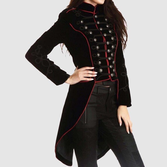steampunk military jacket womens