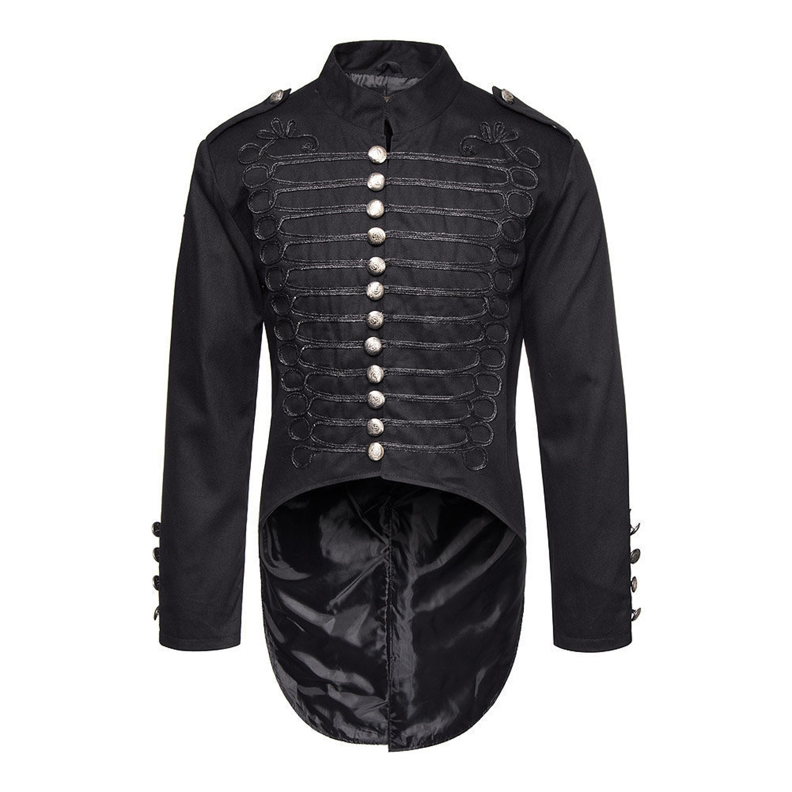 Men Military Parade Marching Jacket Gothic Steampunk Army Band Etsy