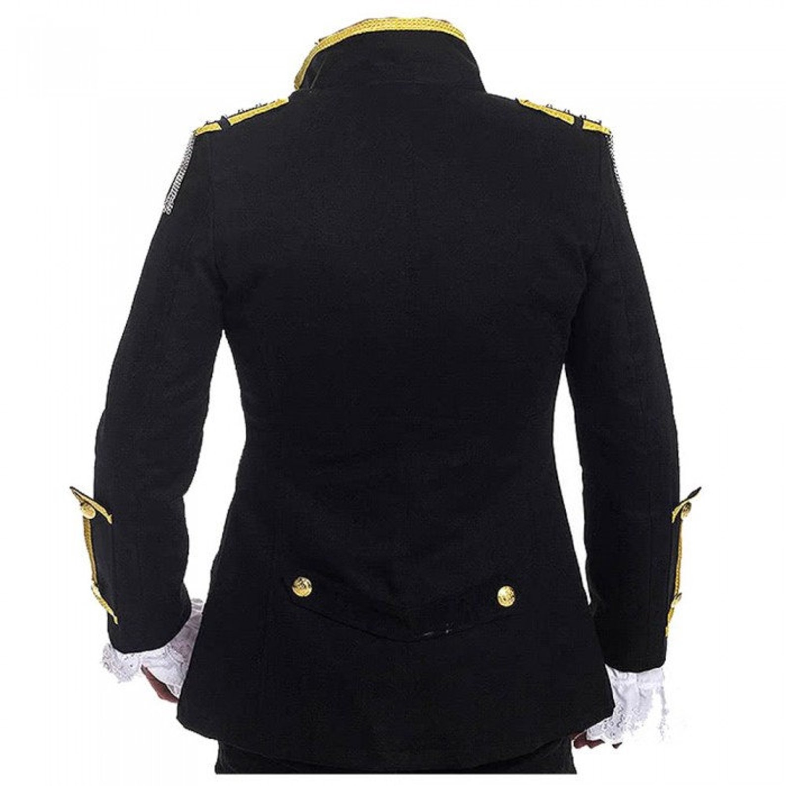 Men Military Parade Marching Jacket Gothic Steampunk Army Band Etsy