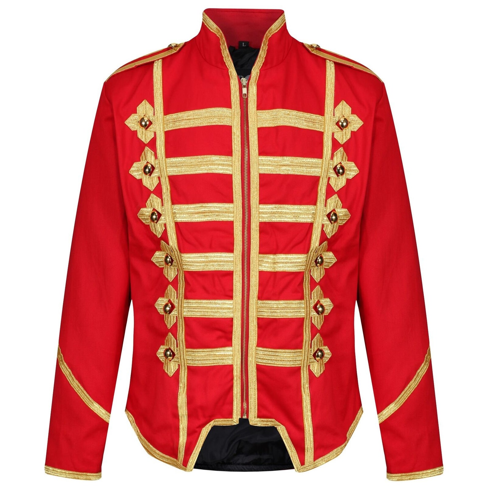 Men Military Parade Marching Jacket Gothic Steampunk Army Band Etsy