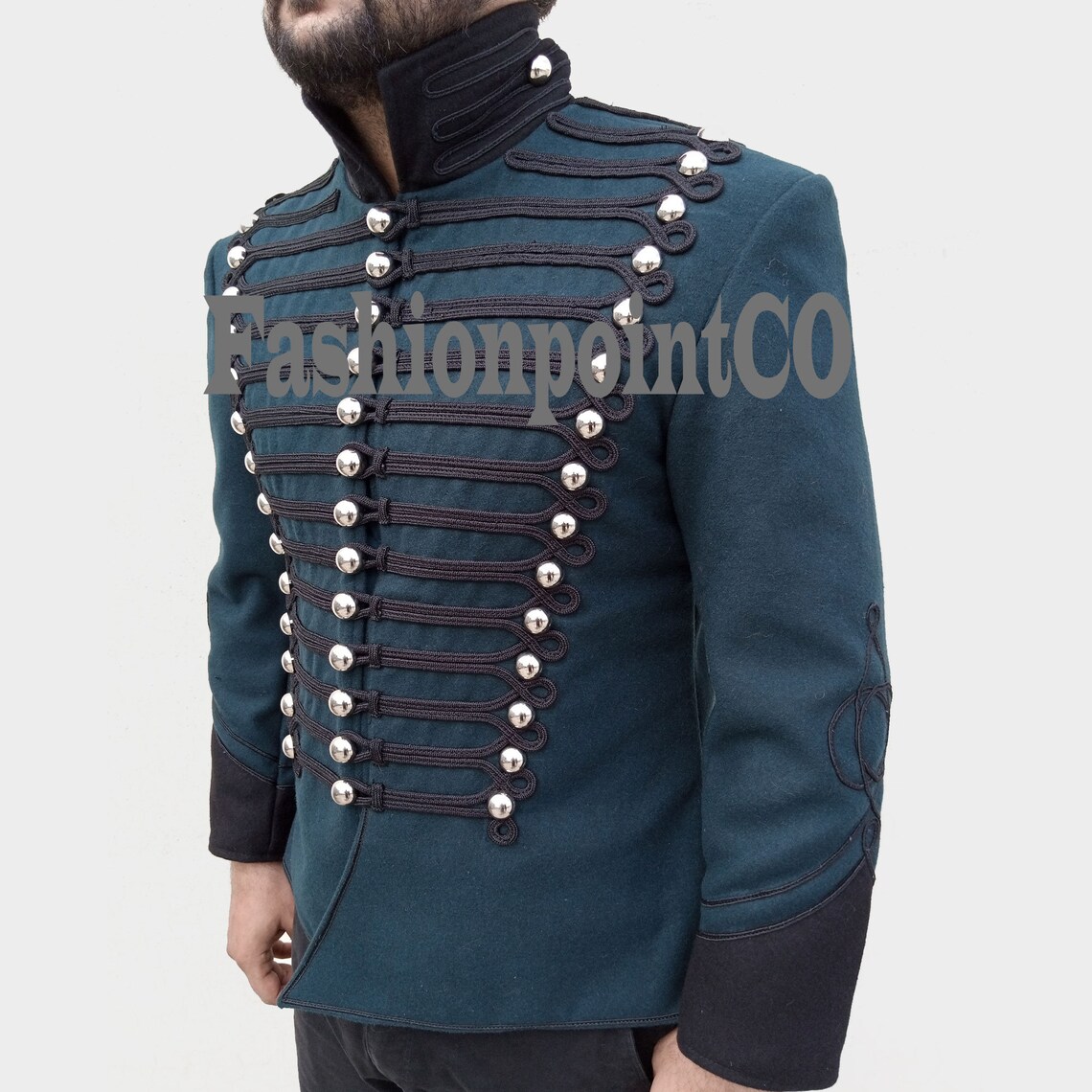 Mens Military Uniform Hussar Jacketnapoleonic Uniforms Etsy