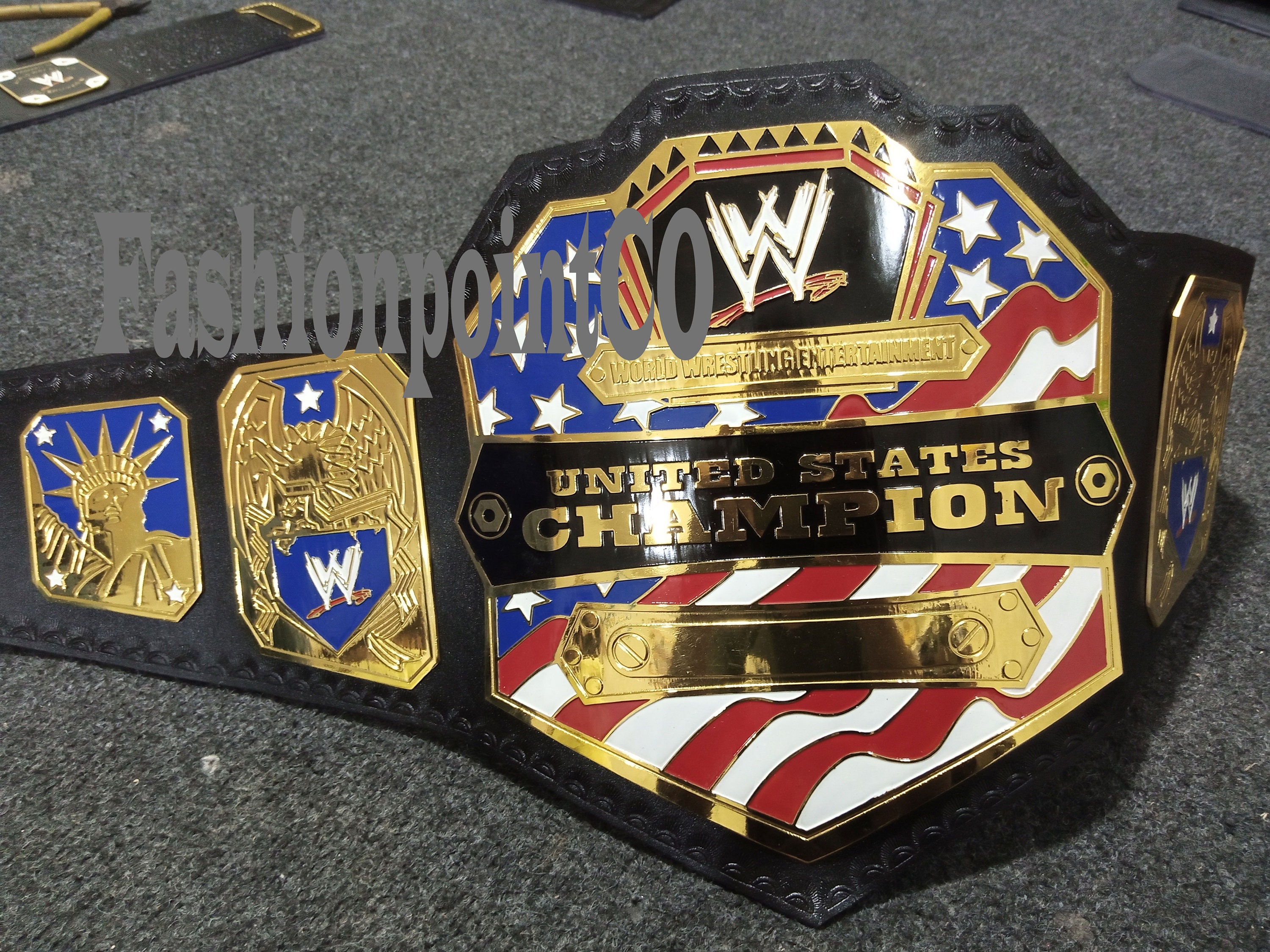 WWE United States Championship Replica Title Belt 2mm WWF | Etsy
