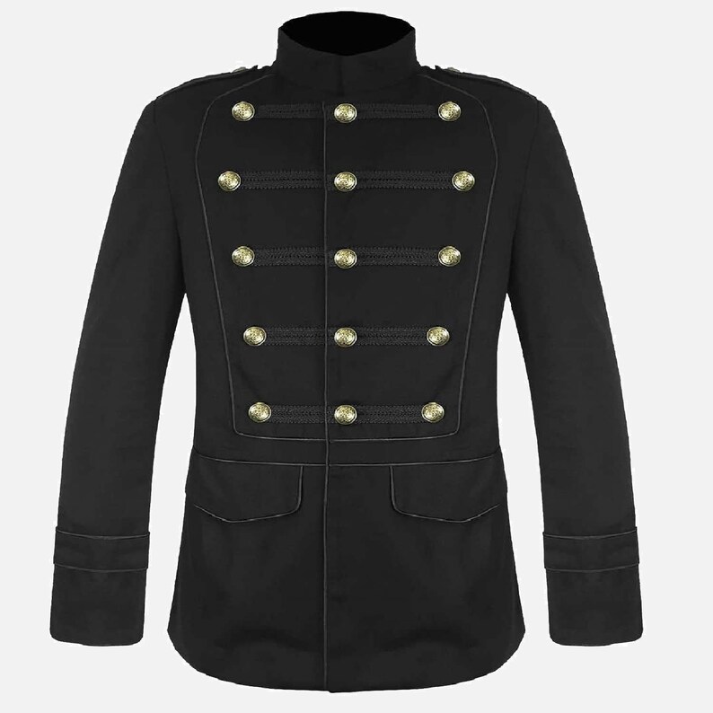 Mens Military Jacket Goth Steampunk Vintage Coat | Etsy