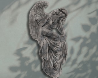 Angel statue sticker