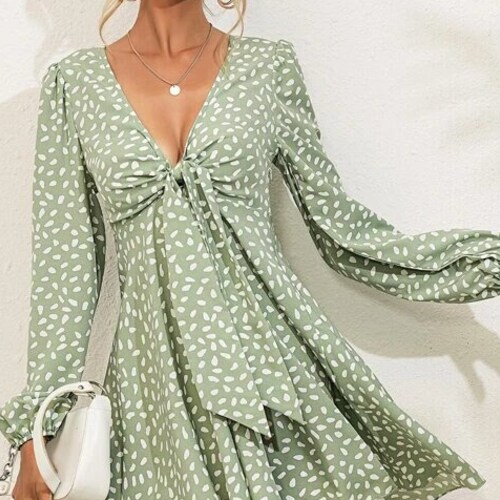 Dress For Women| Tie Front Dress| Mini Dress| Summer Dress| Short Dress| | Gift For Women| Boho Dress