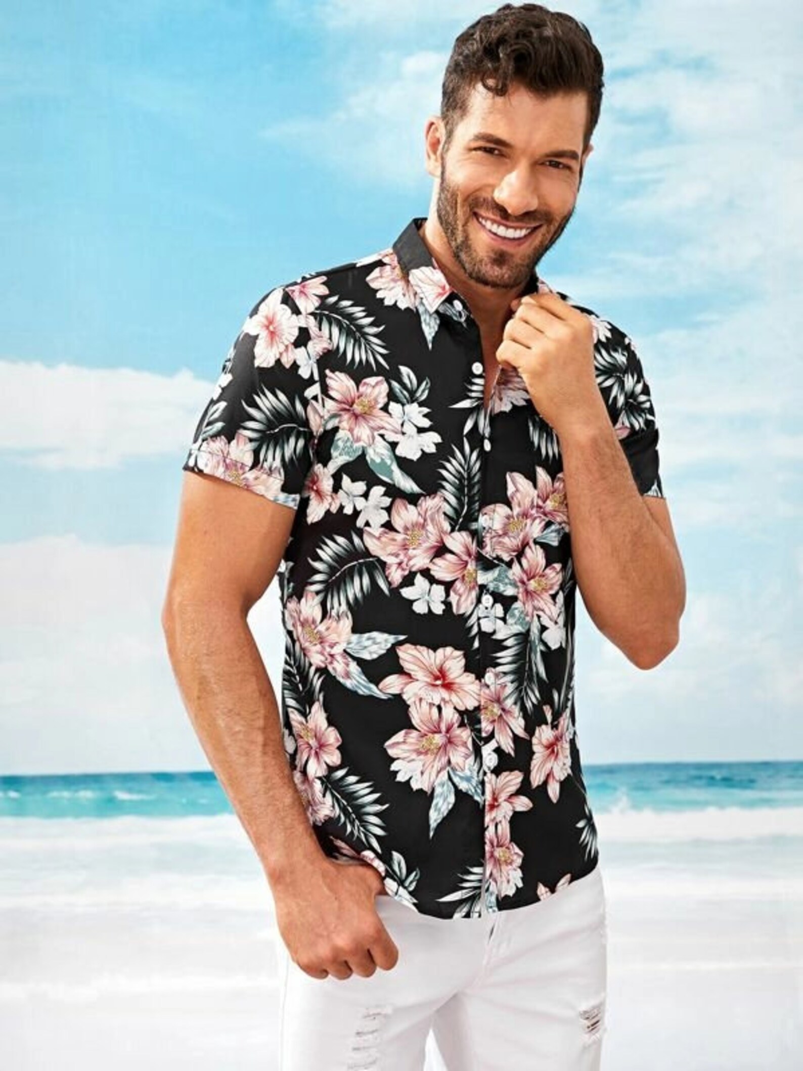 Camisa de playa para hombre / camisa hawaiana para hombre / Etsy España