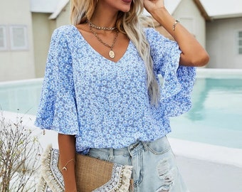 Ditsy Boho Top - Etsy