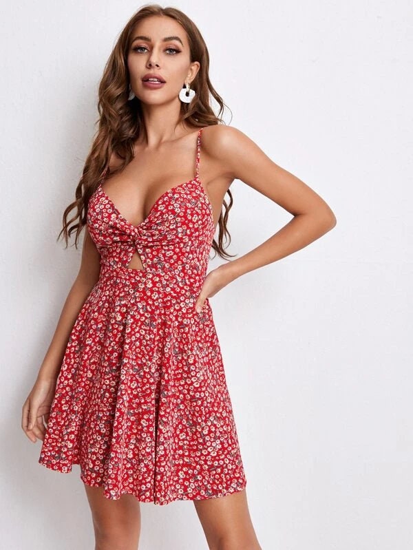 Dress For Women Floral Print Sundress Mini Dress Summer | Etsy