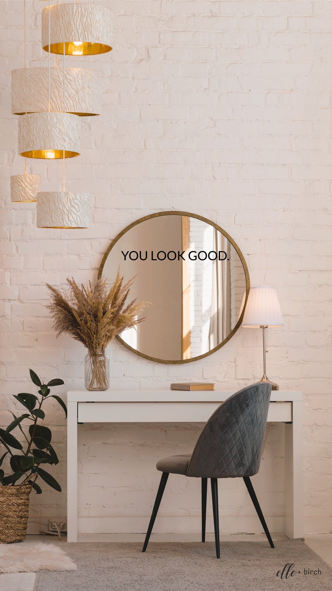 You Look Good Mirror Sticker Decal Mirror Decal Etsy