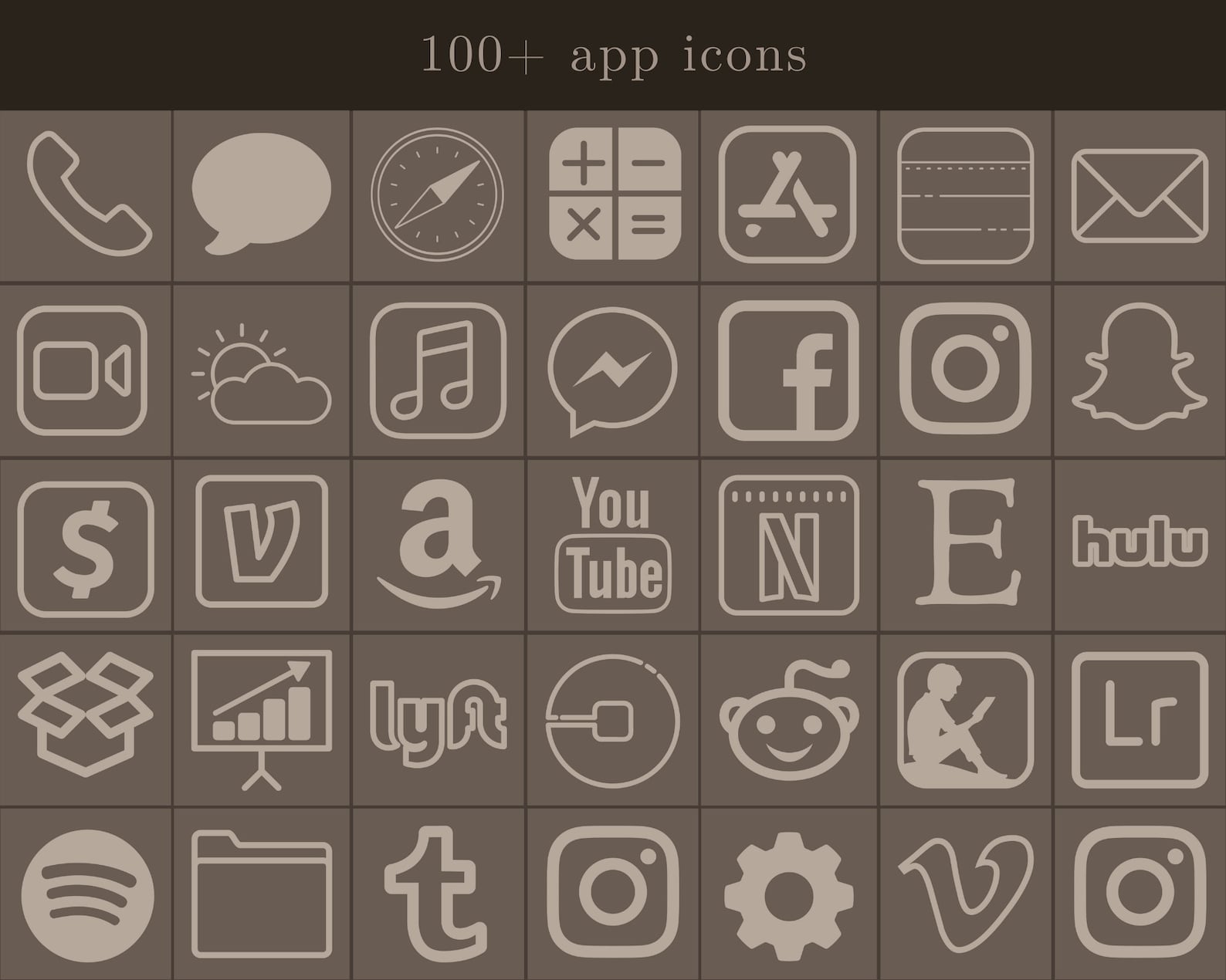 Dark Academia iOS Theme Pack App Icons Wallpaper Widgets