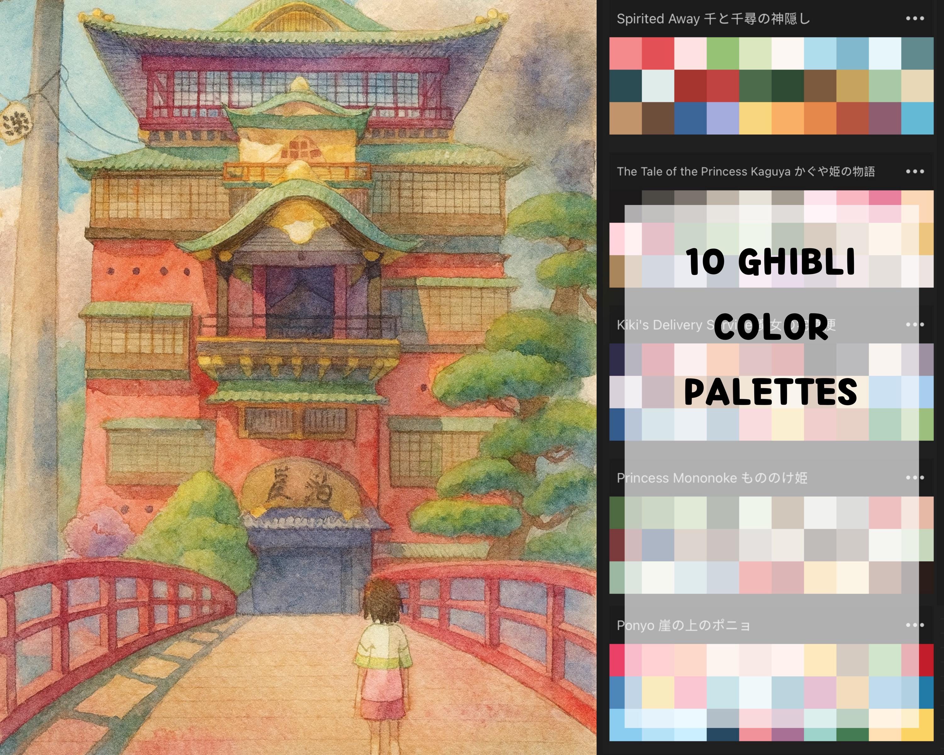 10 Procreate Anime Color Palettes – Japanese Anime Swatches for Digital ...