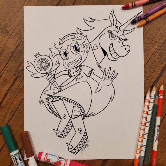 Star Vs The Forces Of Evil Star Butterfly Classroom Project Etsy