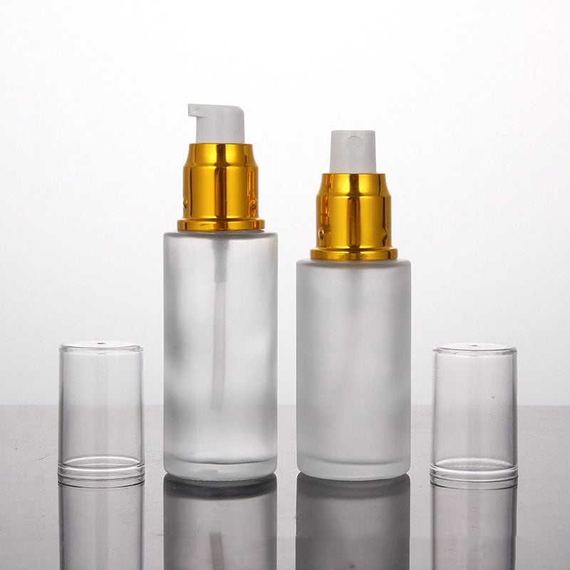 30ml 50ml 60ml 120ml Frosted Glass Serum Lotion Pump Bottles Etsy