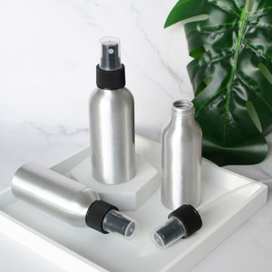 30ml 100ml 120ml Aluminum Fine Mist Spray Bottle, Beauty Personal Care Packaging, Refillable Travel Perfume Essential Oil Spray Bottle