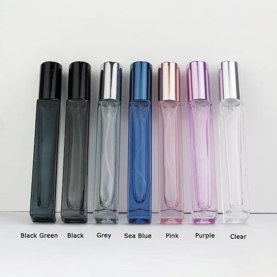 10-200pcs 10ml Square Luxury Glass Aroma Scents Perfume Bottle