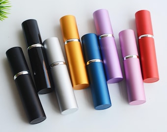 1–200 Stück 5 ml/10 ml nachfüllbare Sprühflaschen aus Aluminium, Metall und Glas mit feinem Nebel, tragbare Reise-Aroma-Parfüm-Sprühflasche, Mundsprühflasche