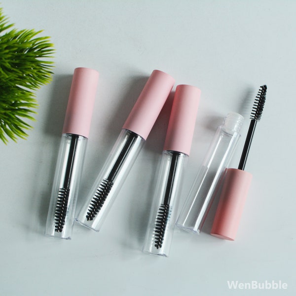 1-200 stücke 10 ml rosa Wimpern Augenbrauen Pinsel Wand Tube, Kosmetik Make-up Mascara Pinsel Tube, Lash Extension Liquid Brush, Großhandel