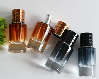 1-200pcs 1oz 30ml Gradient Blue Amber Red Glass Atomizer Perfume Oil Spray Bottle, Luxury Fragrance Aroma Room Spray Bottle, Wholesale