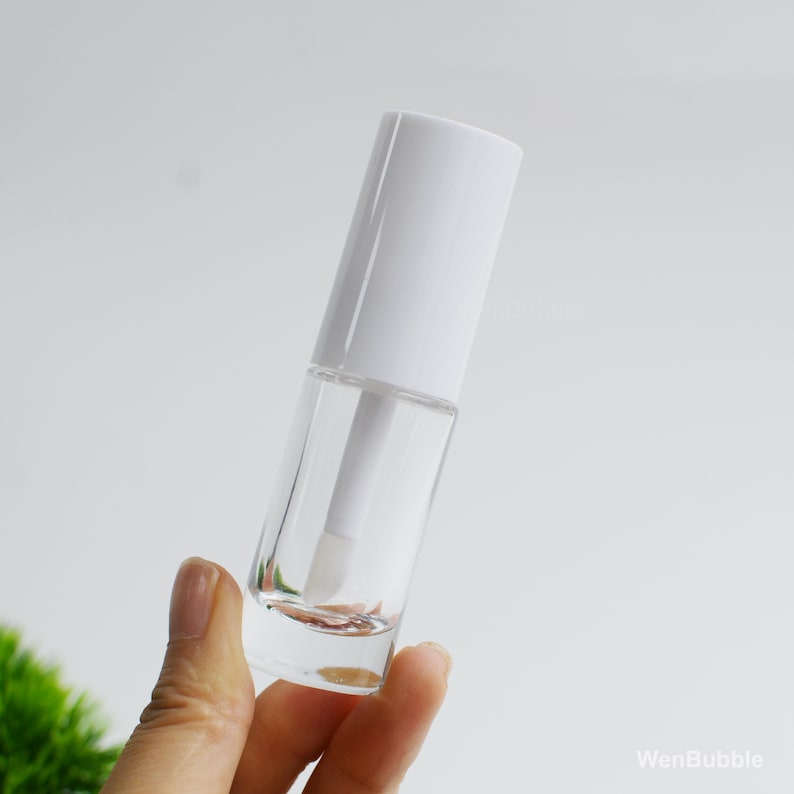 1-500 tubes à lèvres vides de 10 ml, tube de brillant à lèvres avec baguette, bouteille d'huile à lèvres en verre, maquillage DIY, couvercles en plastique, bouteille transparente, vente en gros image 2