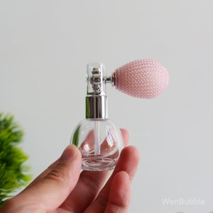 10 ml pusta, przezroczysta szklana butelka z rozświetlaczem w sprayu, rozświetlacz w sprayu o wysokim połysku, różowa, Airbag
