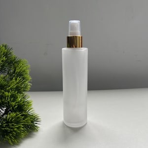 100pcs 100ml Frosted Glass Bottle with Gold Spray Top