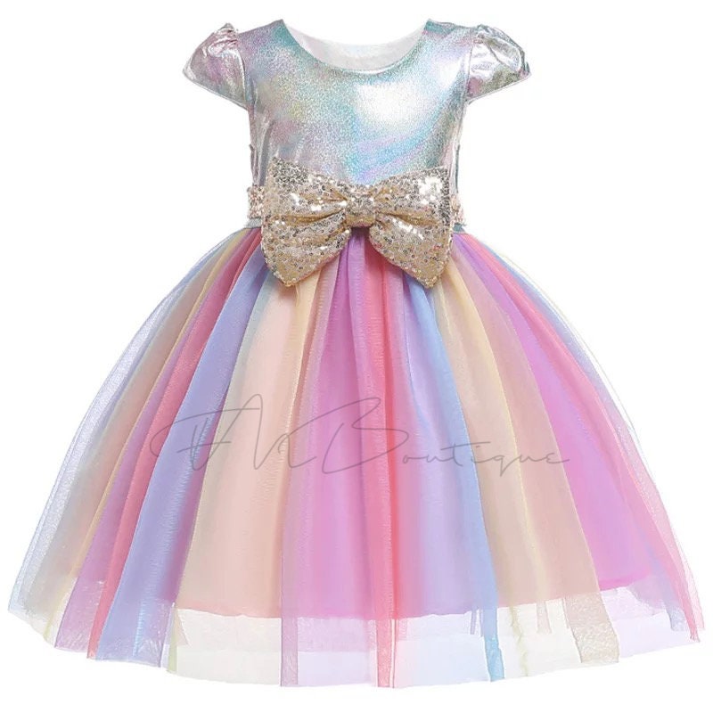 Rainbow Beauty Dress | Etsy
